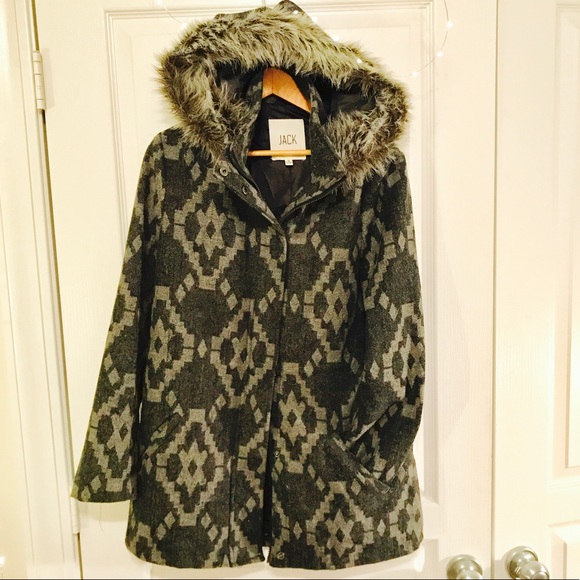 Jack by BB Dakota Jackets & Blazers - Jack by BB Dakota Faux Fur-Trimmed Peacoat